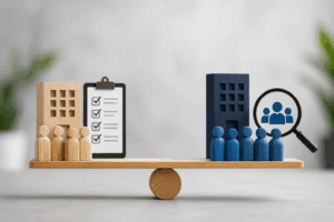Comparison chart of CDL staffing agency vs in-house driver recruiting